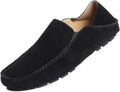Go Tour Handmade Mens Casual Loafers Moccasins Slip On Driving Shoes Black