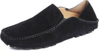 Go Tour Handmade Mens Casual Loafers Moccasins Slip On Driving Shoes Black