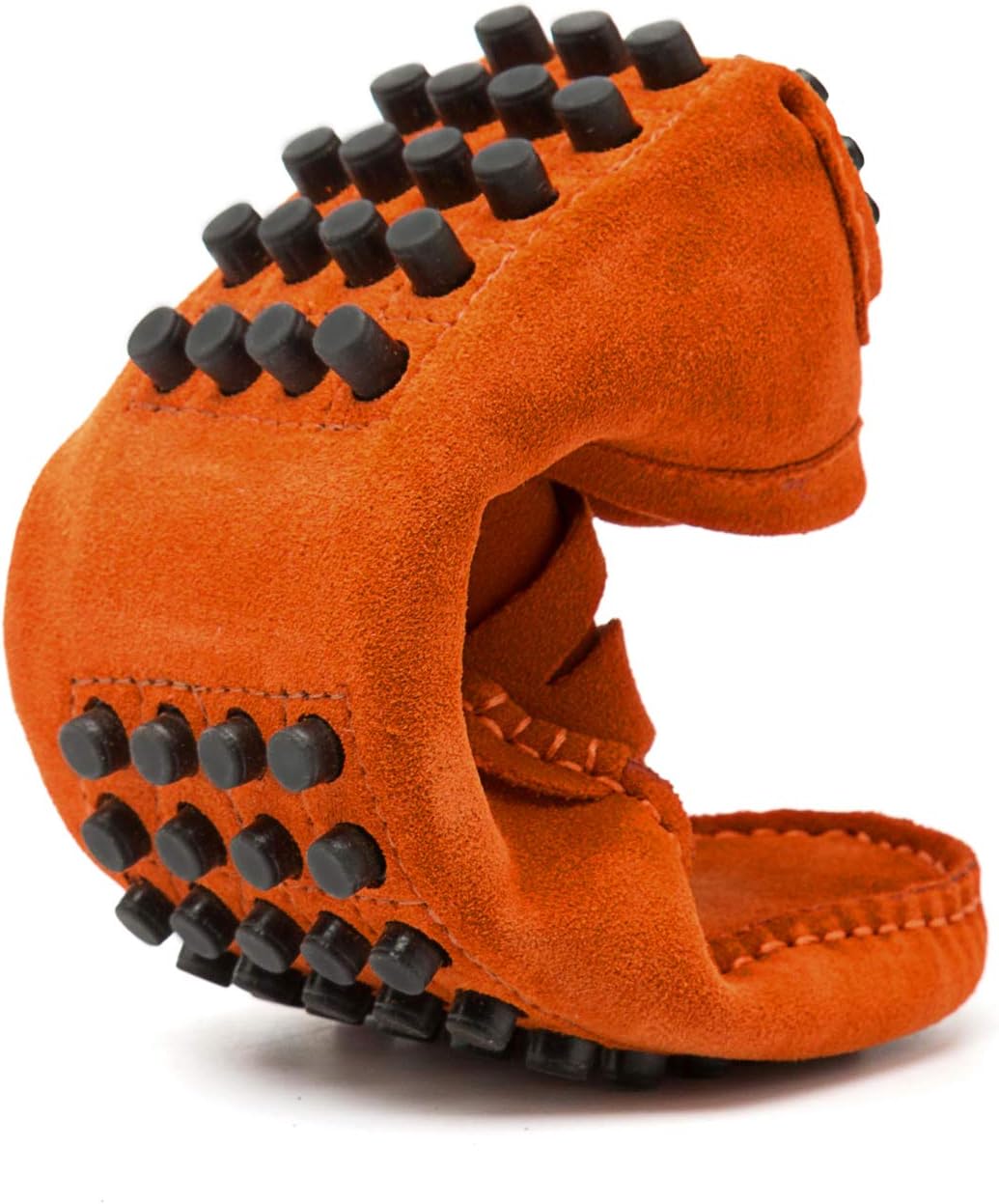 Go Tour Men's Penny Loafers Moccasin Driving Shoes Slip On Flats Boat Shoes Orange