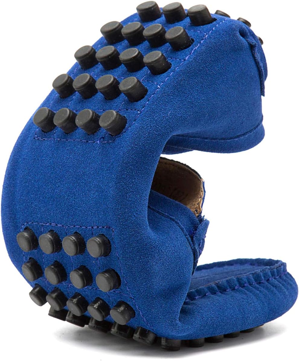 Go Tour Men's Penny Loafers Moccasin Driving Shoes Slip On Flats Boat Shoes Sapphire Blue