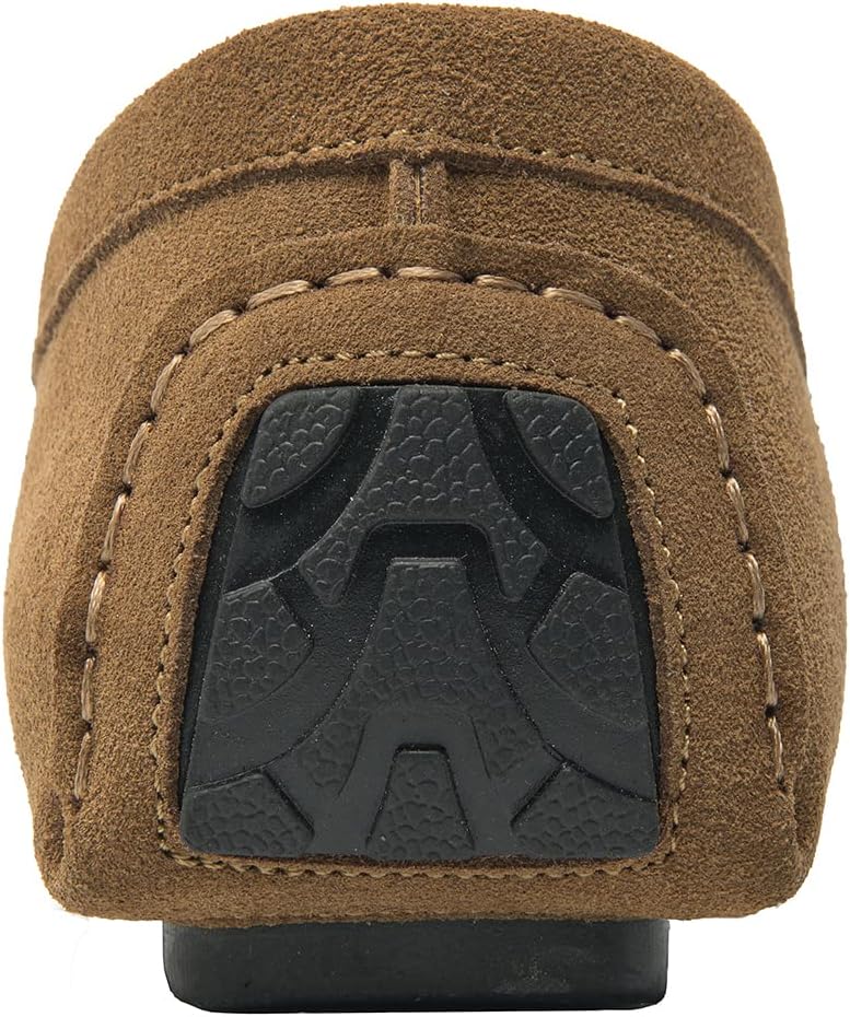 Go Tour Men's Penny Loafers Moccasin Driving Shoes Slip On Flats Boat Shoes A Khaki