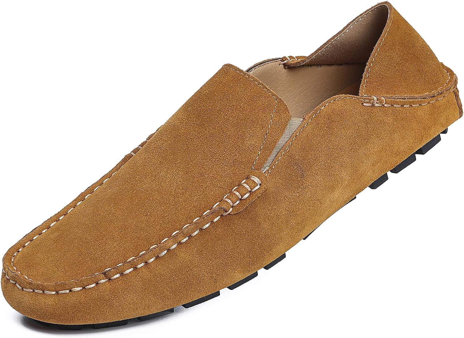 Go Tour Handmade Mens Casual Loafers Moccasins Slip On Driving Shoes Brown